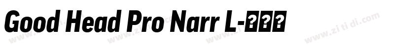Good Head Pro Narr L字体转换